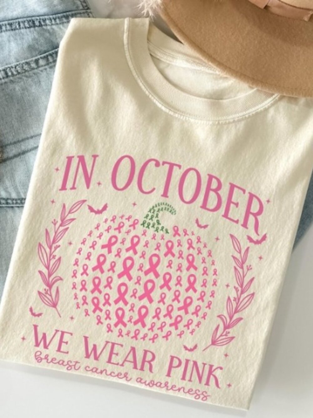 In October We Wear Pink Pumpkin Shirt